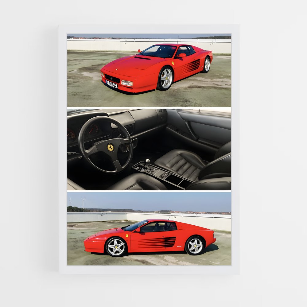 Poster Ferrari 3DOCN Racing (vue 3)